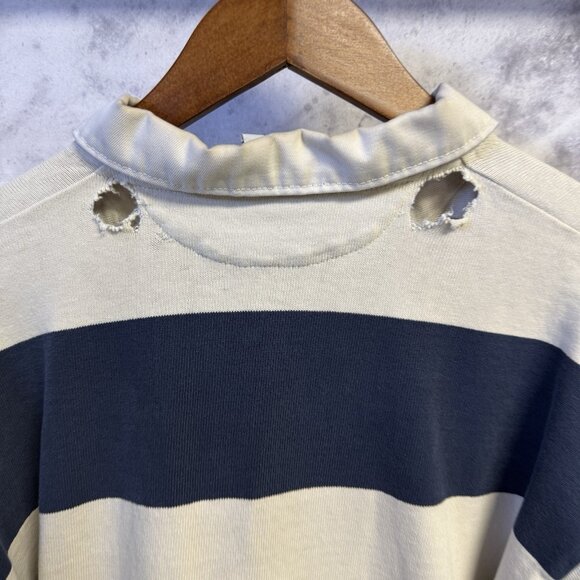 Barbarian Rugby Wear Shirt Mens Large 21x26.5 Gonzaga Striped Logo - Picture 13 of 15